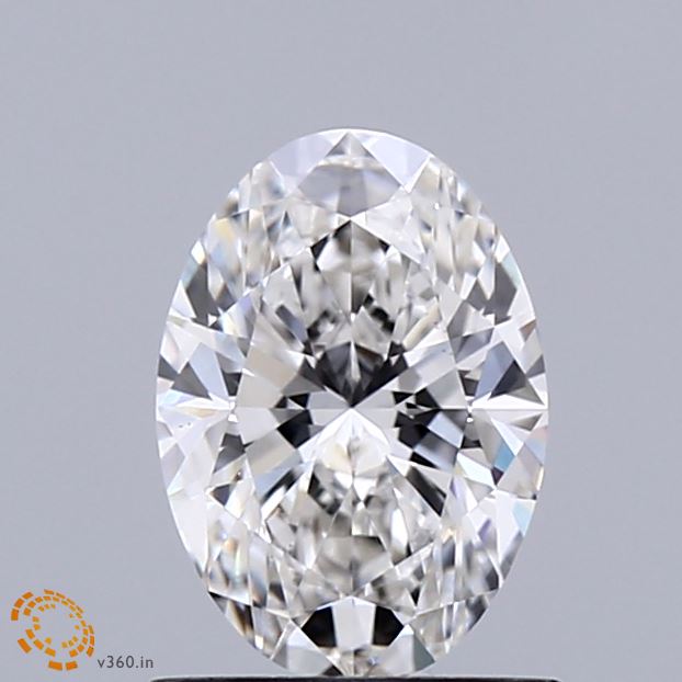 1.00 Carat Oval Cut Lab-Created Diamond