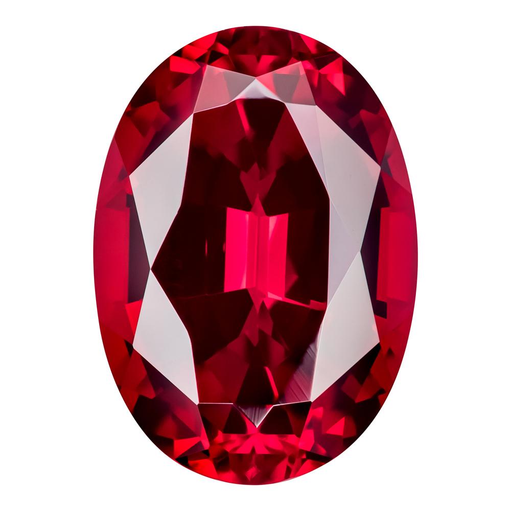 0.80 Carat Oval Cut Lab-Created Ruby