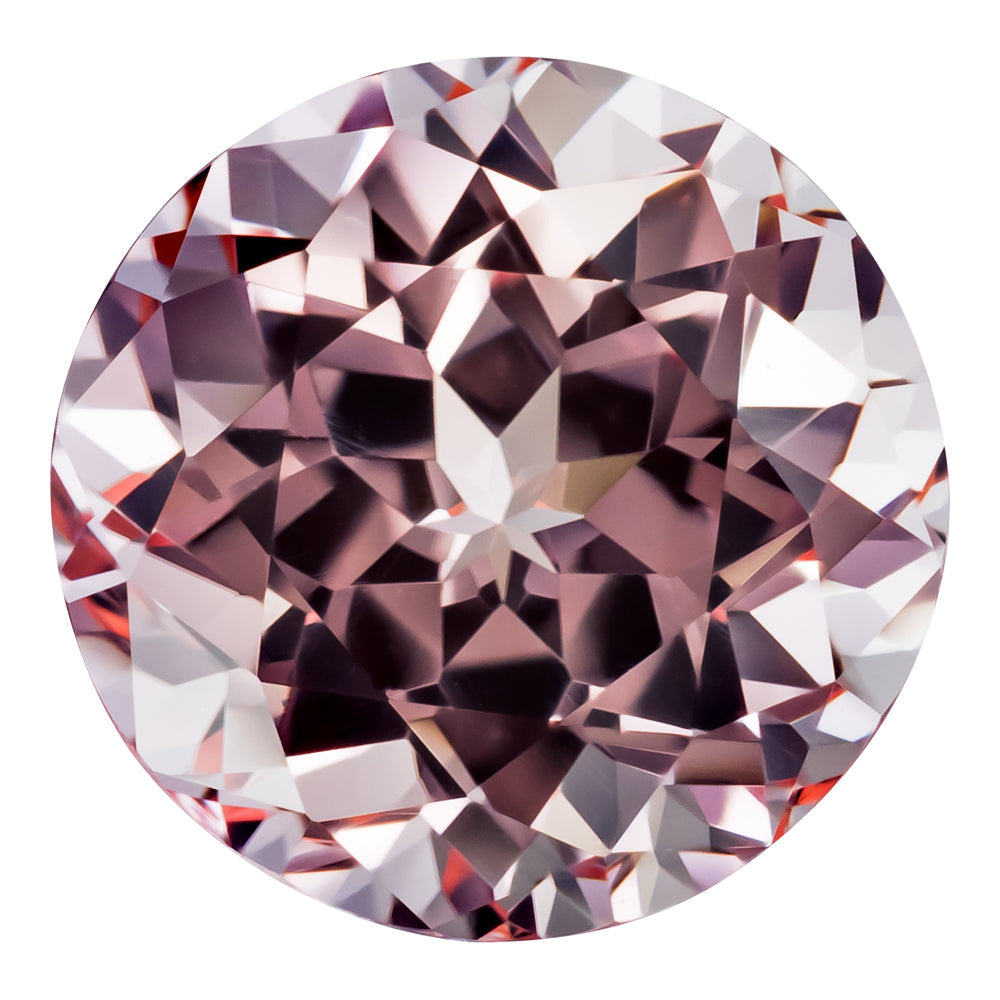 3.00 Carat Round Cut Lab-Created Pink Champagne Sapphire