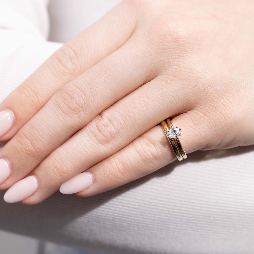 ASHI Oval Shape Halo Diamond Engagement Ring 242G2PEFHWG-LE - Prestige  Jewelers