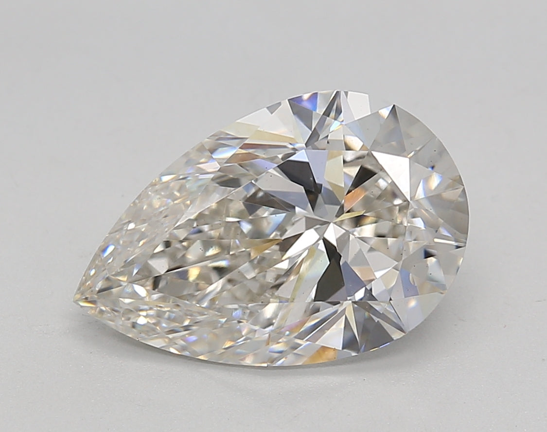 3.20 Carat Pear Cut Lab-Created Diamond