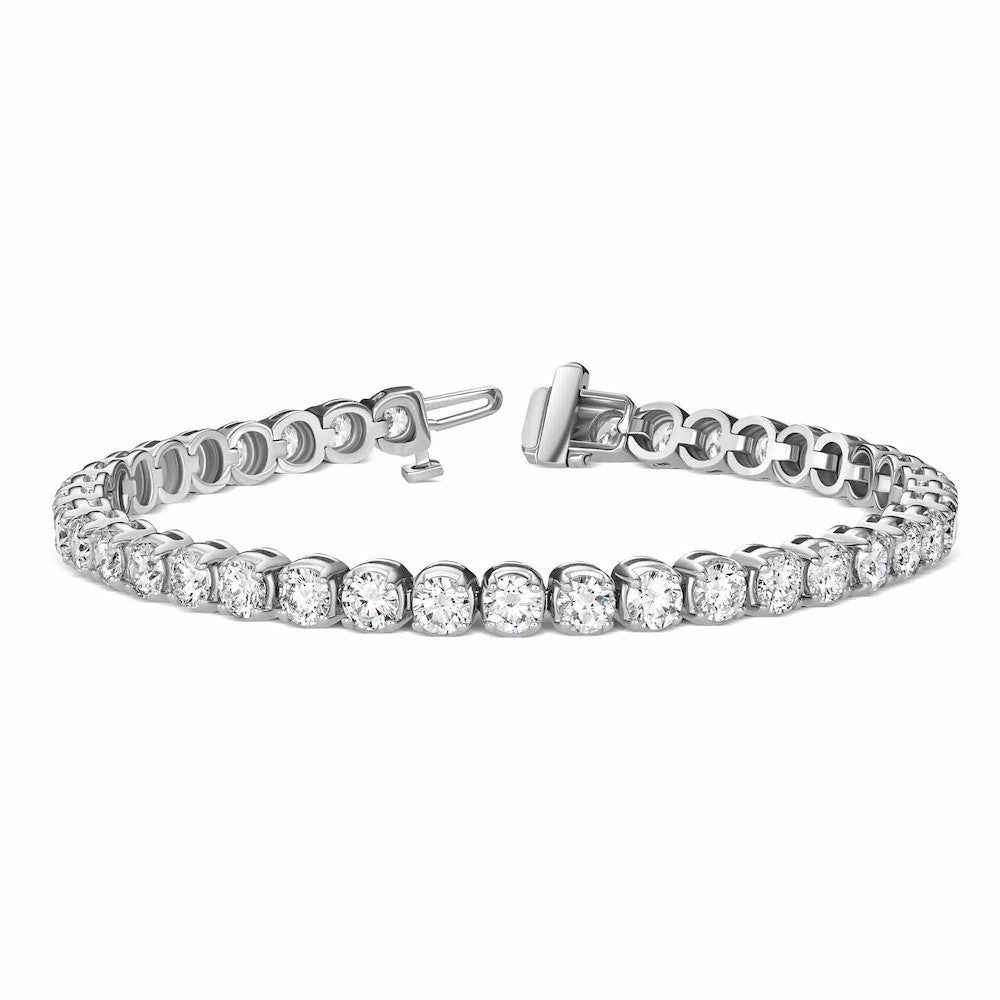 Emilie 2.15ct Diamond Tennis Bracelet 14KW 160-50638 - London Gold
