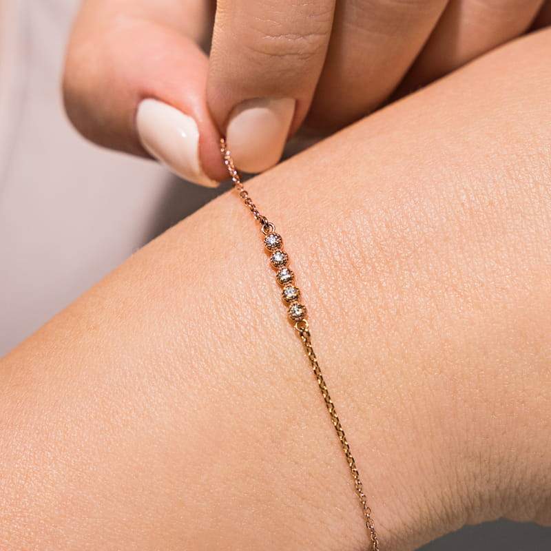 1.89 Carat Lab Grown Diamond Stylish 18k Rose Gold Bracelets For Woman -  Ajretail Your One-Stop Destination for Lab Grown Diamonds, Gemstones, and  Jewelry Wholesale and Export