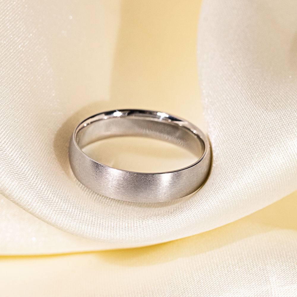 5mm Matte Comfort Fit Wedding Ring