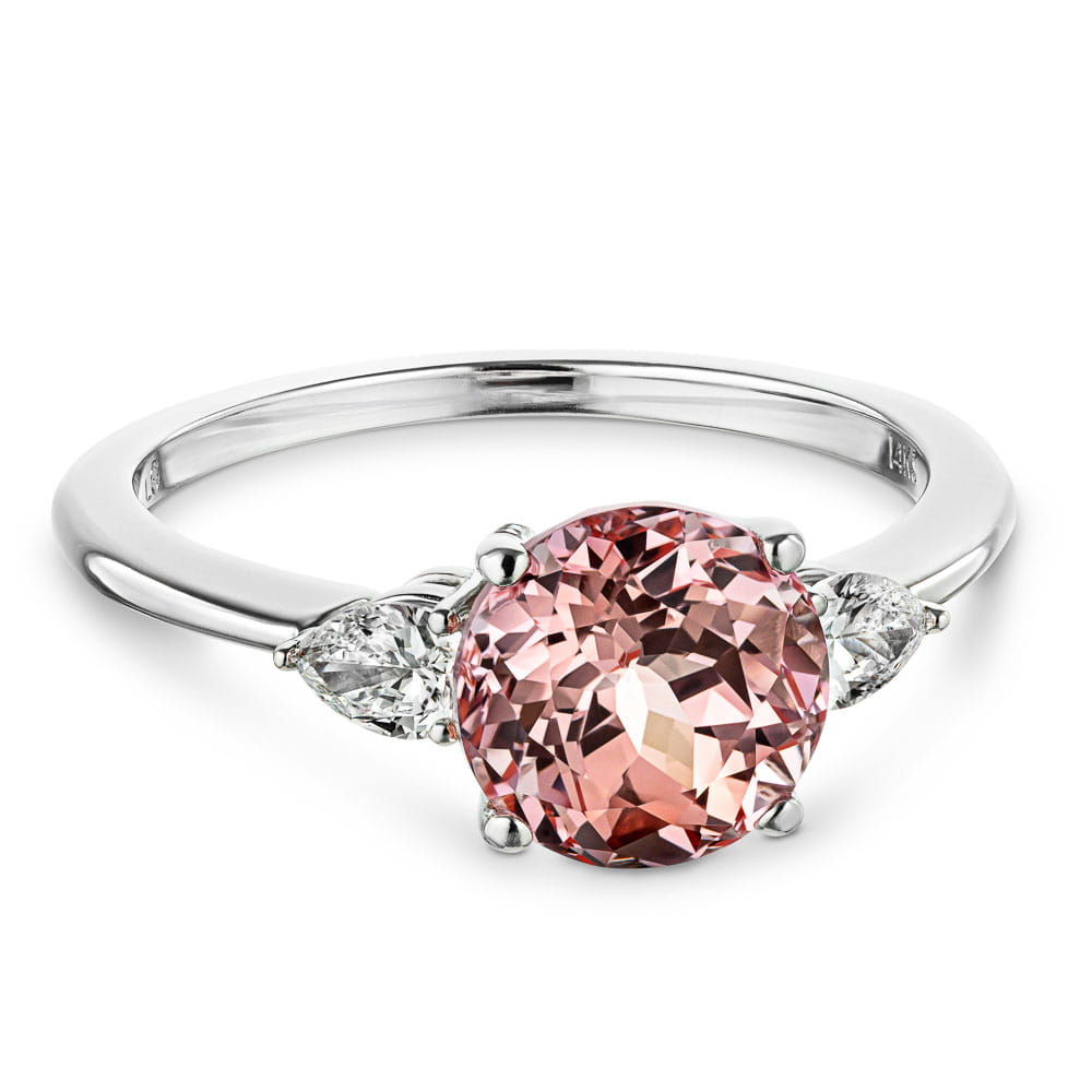 Louily 3.5 Carat Oval Cut Pink Stone Engagement Ring In Sterling Silver |  louilyjewelry