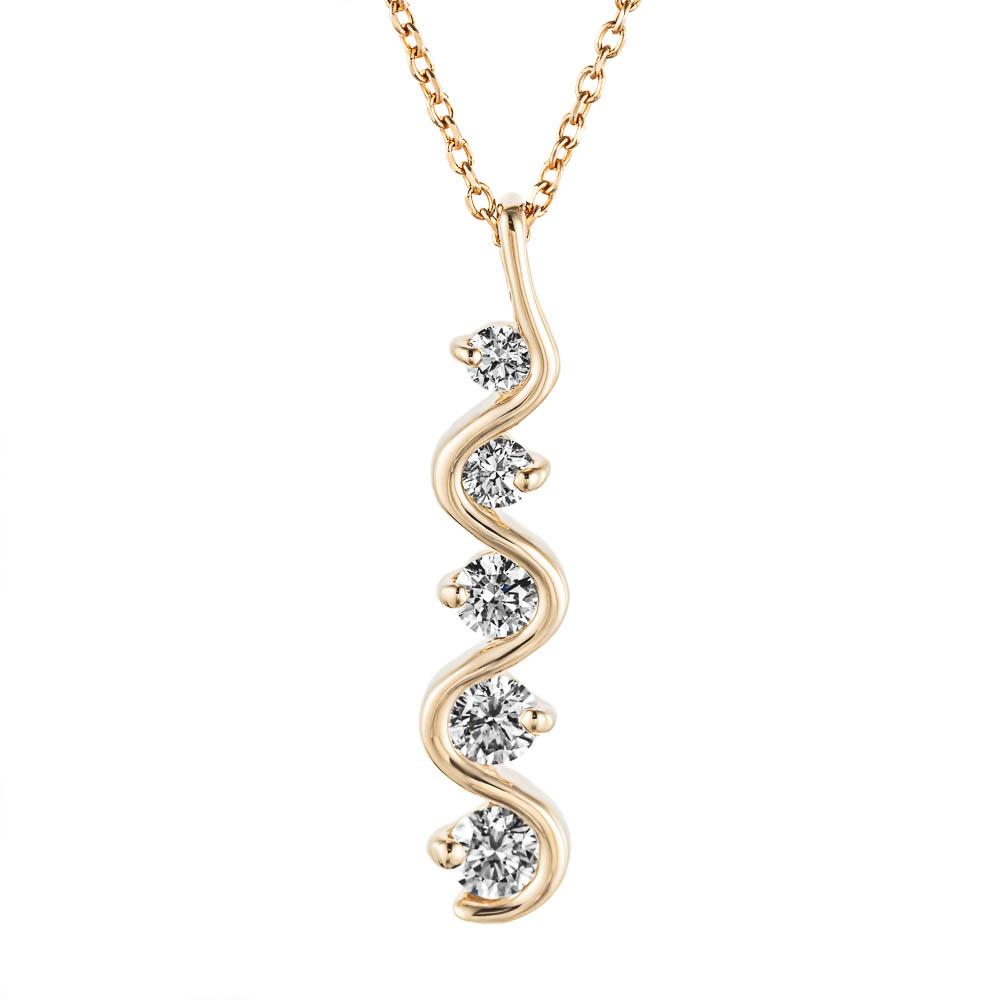 5 ct Floating Diamond Necklace | Wabby's Jewels & Gems