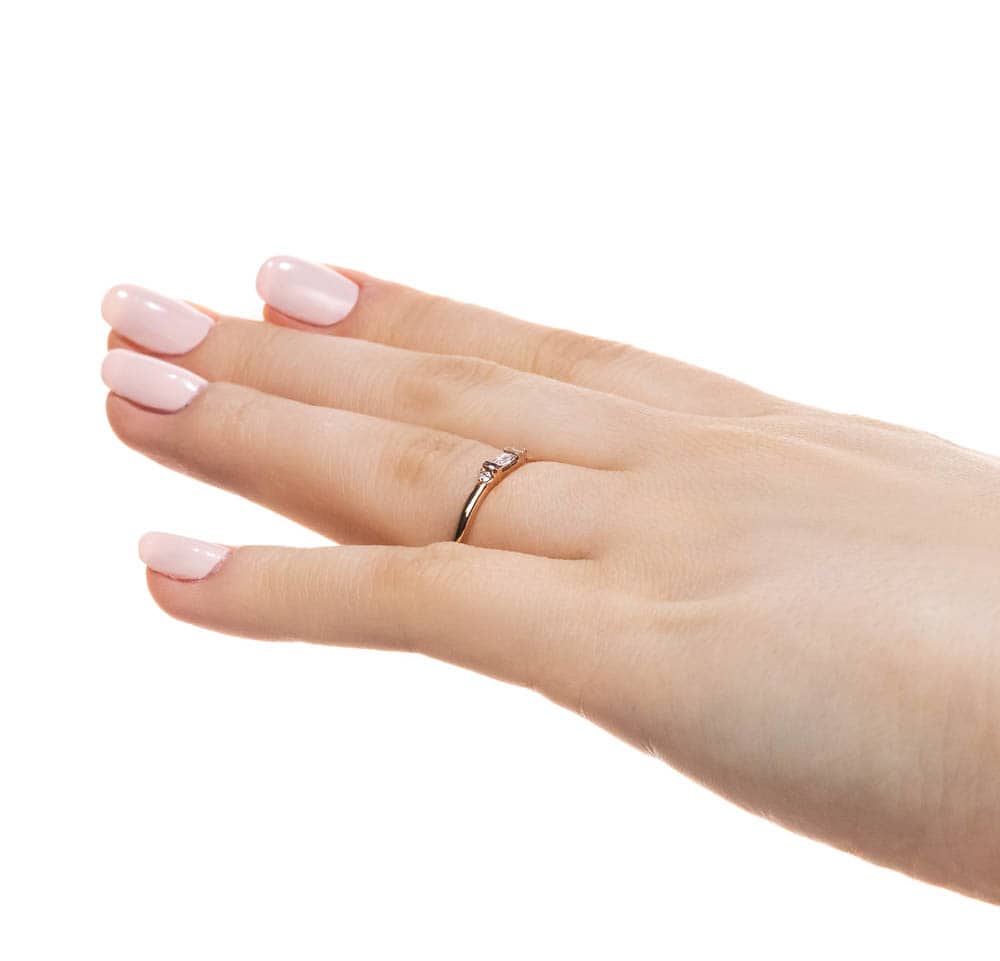 Bold Baguette Shaped womens ring